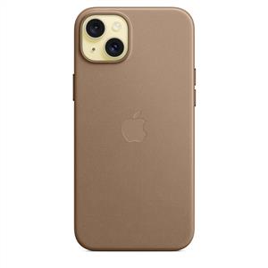 Apple MT473ZM/A iPhone 15 Plus MagSafe özellikli Mikro Dokuma Kılıf -Vizon Grisi