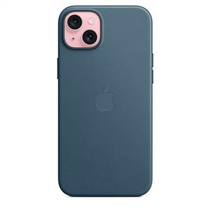 Apple MT4D3ZM/A iPhone 15 Plus için MagSafe Mikro Dokuma Kılıf - Pasif Mavisi