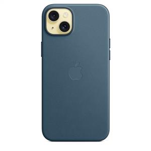 Apple MT4D3ZM/A iPhone 15 Plus için MagSafe Mikro Dokuma Kılıf - Pasif Mavisi