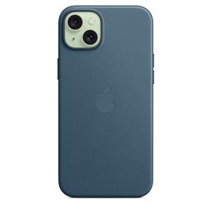 Apple MT4D3ZM/A iPhone 15 Plus için MagSafe Mikro Dokuma Kılıf - Pasif Mavisi