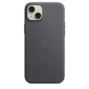 Apple MT423ZM/A iPhone 15 Plus için MagSafe özellikli Mikro Dokuma Kılıf - Siyah