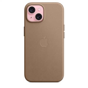Apple MT3C3ZM/A iPhone 15 için MagSafe özellikli Mikro Dokuma Kılıf -Vizon Grisi