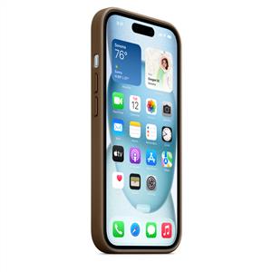 Apple MT3C3ZM/A iPhone 15 için MagSafe özellikli Mikro Dokuma Kılıf -Vizon Grisi