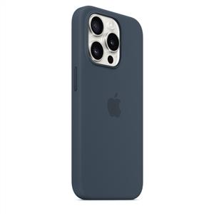 Apple MT1D3ZM/A iPhone 15 Pro MagSafe özellikli Silikon Kılıf - Fırtına Mavisi