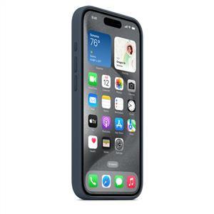 Apple MT1D3ZM/A iPhone 15 Pro MagSafe özellikli Silikon Kılıf - Fırtına Mavisi