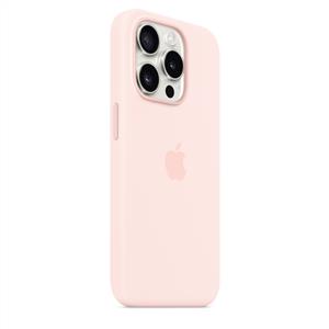 Apple MT1F3ZM/A iPhone 15 Pro MagSafe Silikon Kılıf - Uçuk Pembe