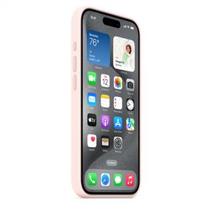 Apple MT1F3ZM/A iPhone 15 Pro MagSafe Silikon Kılıf - Uçuk Pembe