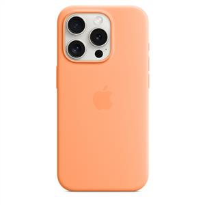 Apple MT1H3ZM/A iPhone 15 Pro MagSafe Silikon Kılıf - Turuncu Sorbe