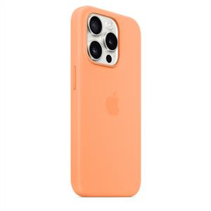 Apple MT1H3ZM/A iPhone 15 Pro MagSafe Silikon Kılıf - Turuncu Sorbe