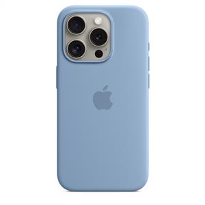 Apple MT1L3ZM/A iPhone 15 Pro MagSafe Silikon Kılıf - Buz Mavisi