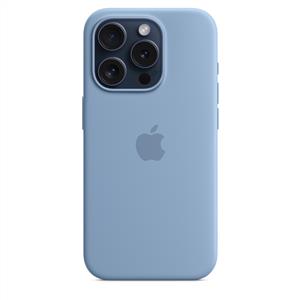 Apple MT1L3ZM/A iPhone 15 Pro MagSafe Silikon Kılıf - Buz Mavisi