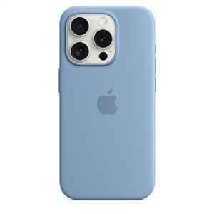Apple MT1L3ZM/A iPhone 15 Pro MagSafe Silikon Kılıf - Buz Mavisi