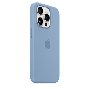 Apple MT1L3ZM/A iPhone 15 Pro MagSafe Silikon Kılıf - Buz Mavisi