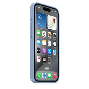 Apple MT1L3ZM/A iPhone 15 Pro MagSafe Silikon Kılıf - Buz Mavisi