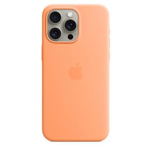 Apple MT1W3ZM/A iPhone 15 Pro Max MagSafe  Silikon Kılıf - Turuncu Sorbe