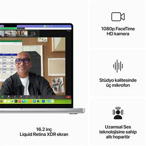 MacBook Pro MRW73TU/A M3 Max 36Gb-1Tb Ssd-Liquid Retina-16inc-Gümüş
