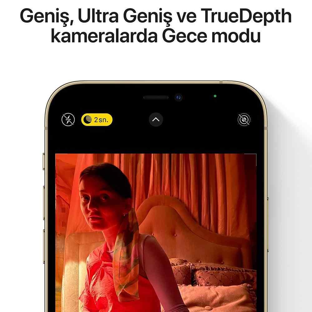 Yenilenmiş iPhone 12 Pro Max 128 Gb Akıllı Telefon Altın (1 Yıl