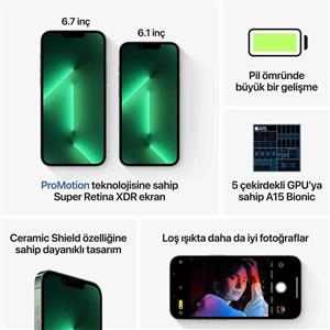Yenilenmiş iPhone 13 Pro 256 Gb Akıllı Telefon Grafit (1 Yıl Garantili) B Kalite