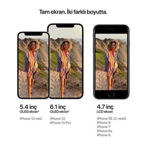 Yenilenmiş iPhone 12 64 Gb Akıllı Telefon Mor (1 Yıl Garantili)B Kalite