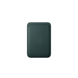 APPLE iPhone MagSafe Mikro Dokuma Cüzdan - Koyu Yeşil