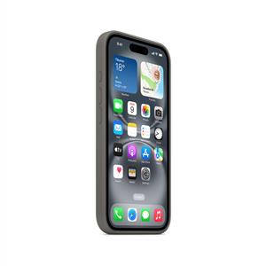 Apple İphone 16 MagSafe Silikon Kılıf - Taş Grisi