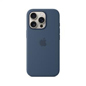 Apple İphone 16 Pro Max MagSafe Silikon Kılıf - Kot Rengi