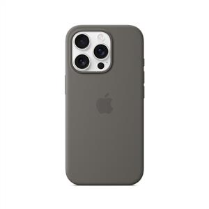 Apple iPhone 16 Pro MagSafe Silikon Kılıf - Taş Grisi