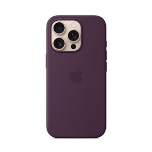 Apple İphone 16 Pro Max MagSafe Silikon Kılıf - Kırmızı Erik