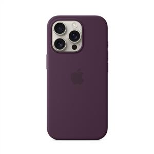 Apple İphone 16 Pro Max MagSafe Silikon Kılıf - Kırmızı Erik