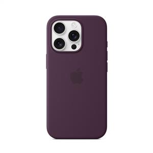 Apple İphone 16 Pro MagSafe Silikon Kılıf - Kırmızı Erik