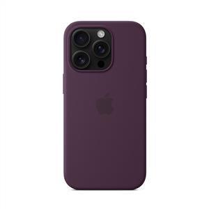 Apple İphone 16 Pro MagSafe Silikon Kılıf - Kırmızı Erik