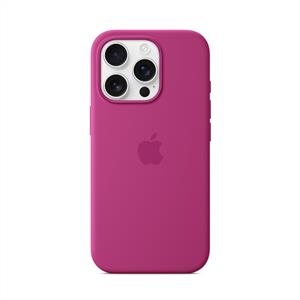 Apple İphone 16 Pro MagSafe Silikon Kılıf - Fuşya