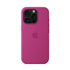 Apple İphone 16 Pro MagSafe Silikon Kılıf - Fuşya