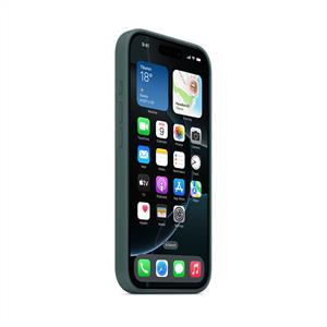 Apple İphone 16 Pro MagSafe Silikon Kılıf - Göl Yeşili