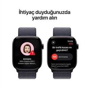 Apple Watch Series 10 GPS 46mm Jet Black Aluminium Case with Black Sport Band - S/M (Demo)