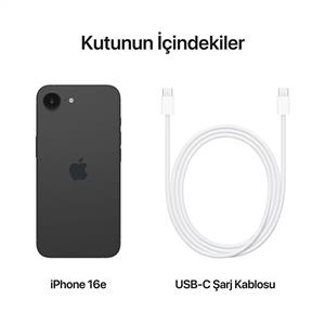 iPhone 16e 512GB Akıllı Telefon Siyah