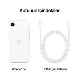 iPhone 16e 128GB Akıllı Telefon Beyaz