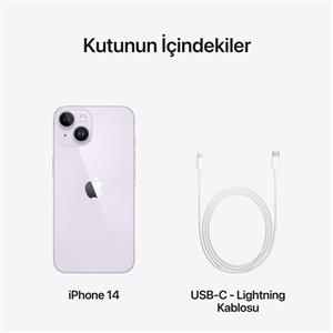 Yenilenmiş iPhone 14 256 Gb Akıllı Telefon Mor (1 Yıl Garantili) A Kalite