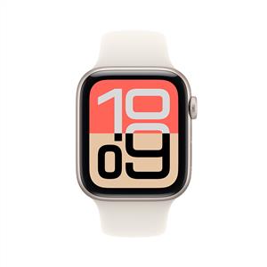 Apple Watch SE 3 GPS 44mm Starlight Aluminium Case with Starlight Sport Band-S/M