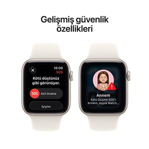Apple Watch SE 3 GPS 40mm Starlight Aluminium Case with Starlight Sport Band-M/L
