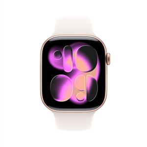 Apple Watch Series 11 GPS 46mm Rose Gold Aluminium Case Light Blush Sport Band - M/L