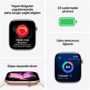Apple Watch Series 11 GPS 42mm Rose Gold Aluminium Case with Light Blush Sport Band - M/L