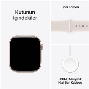 Apple Watch Series 11 GPS 42mm Rose Gold Aluminium Case with Light Blush Sport Band - M/L