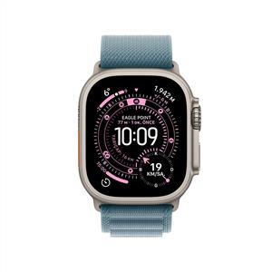 Apple Watch Ultra 3 GPS+ Cellular 49mm Natural Titanium Case with Light Blue Alpine Loop L