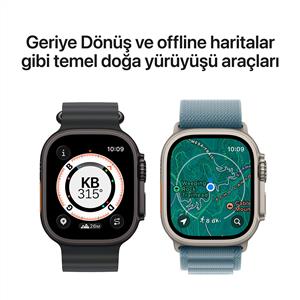 Apple Watch Ultra 3 GPS+ Cellular 49mm Natural Titanium Case with Light Blue Alpine Loop L