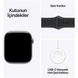 Apple Watch Series 11 GPS 42mm Space Grey Aluminium Case with Black Sport Band - M/L