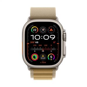 Apple Watch Ultra 2 GPS + Cellular 49mm Natürel Titanyum Kasa Uçuk Kahve Alpine Loop - S