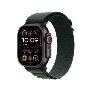 Apple Watch Ultra 2 GPS + Cellular 49mm Siyah Titanyum Kasa Koyu Yeşil Alpine Loop S