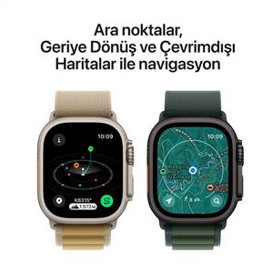 Apple Watch Ultra 2 GPS + Cellular 49mm Siyah Titanyum Kasa Siyah Titanyum Milano Loop - S