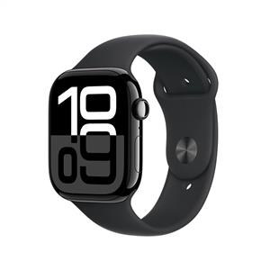 Apple Watch Series 10 GPS + Cellular 46mm Simsiyah Alüminyum Kasa Siyah Spor Kordon - M/L